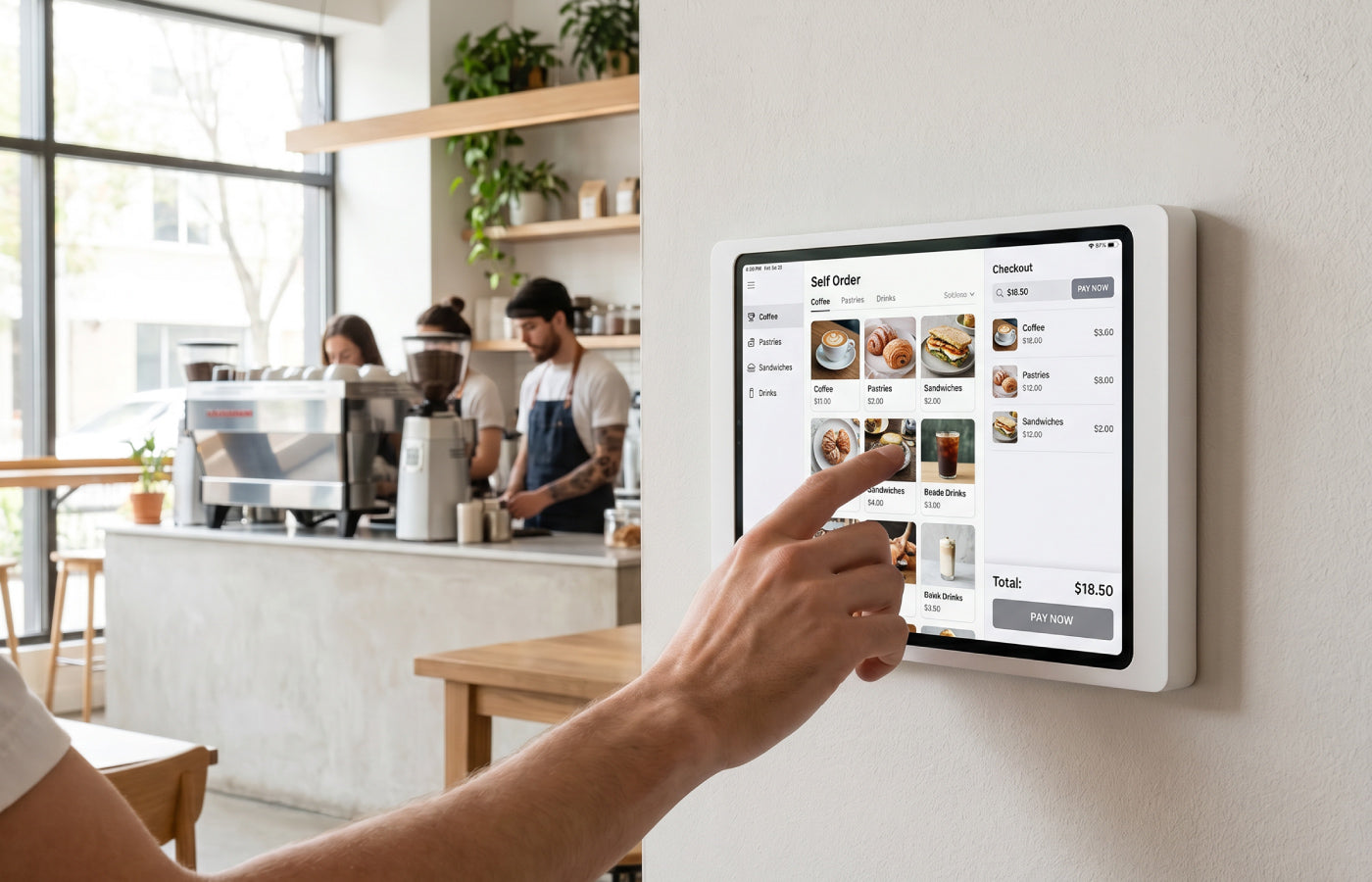 iPad Kassensystem mit Anti-Diebstahl-Wandhalterung: Dame Wall 2.0 und Companion Wall 2.0