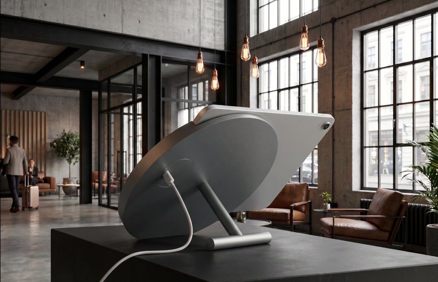 Displine - News | Digital information terminals at reception desks