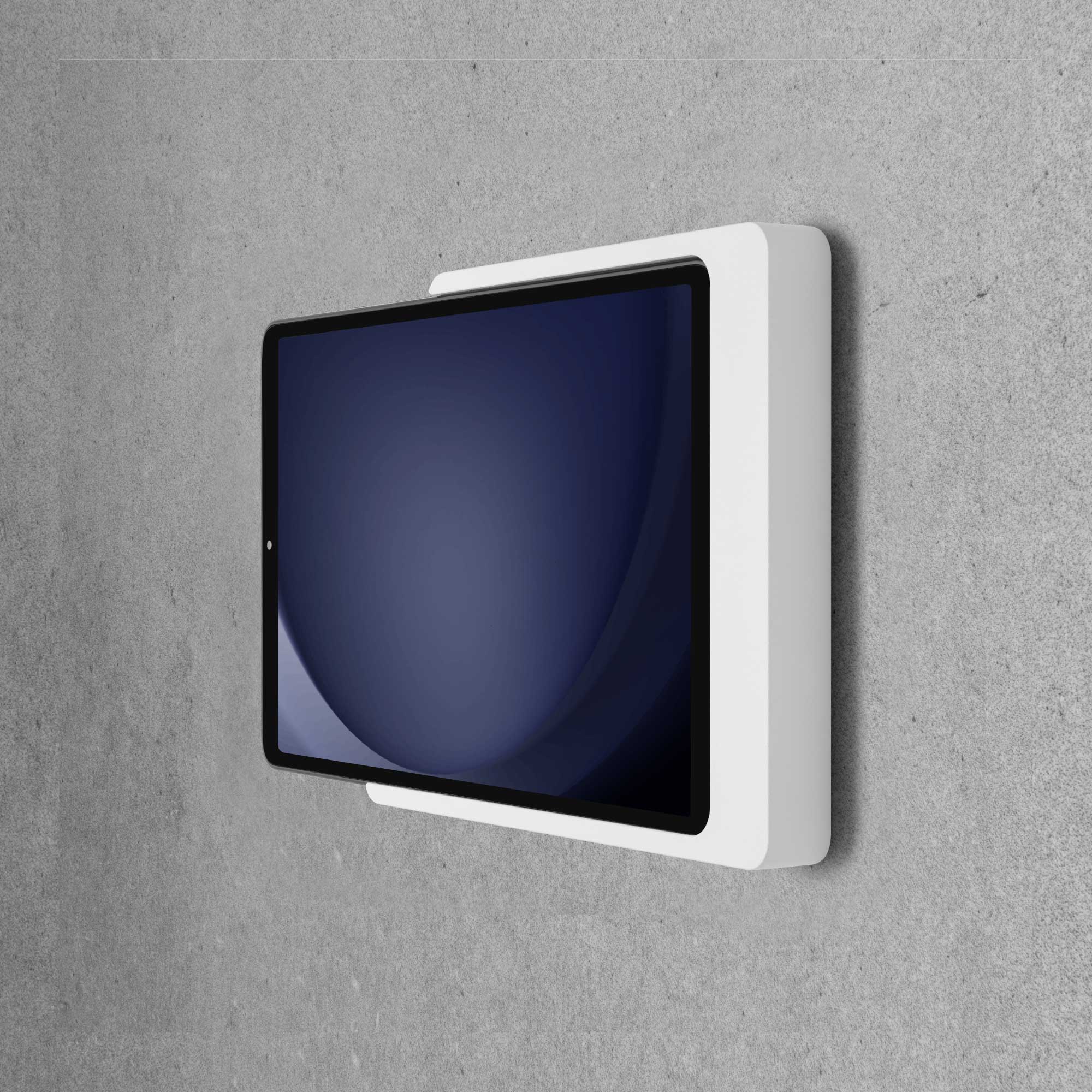 Companion Wall Home for Samsung Tab A9 8.7" white powder coated slide in