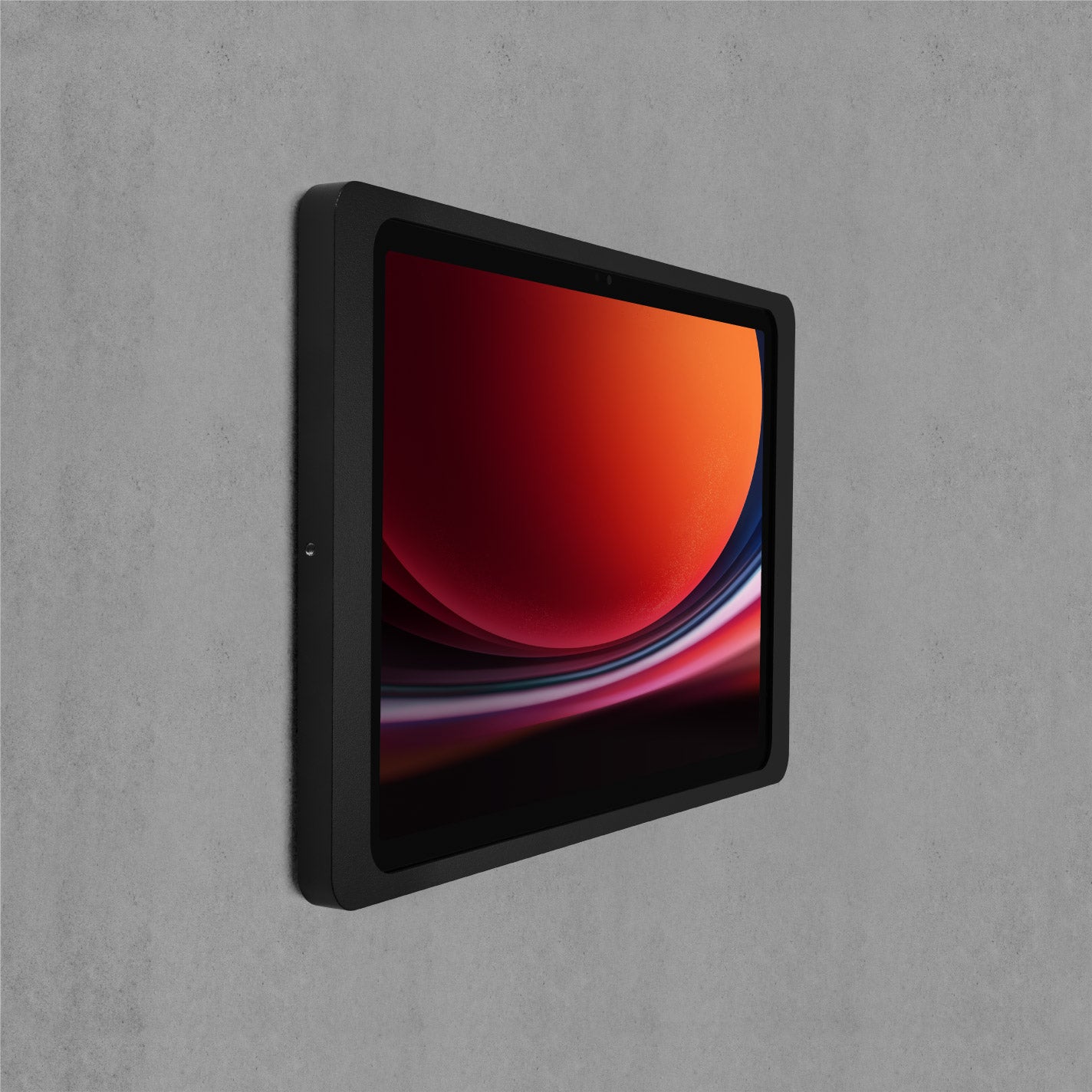 Companion Wall 2.0 wall mount for Samsung Galaxy Tab black powder coated with anti-theft protection