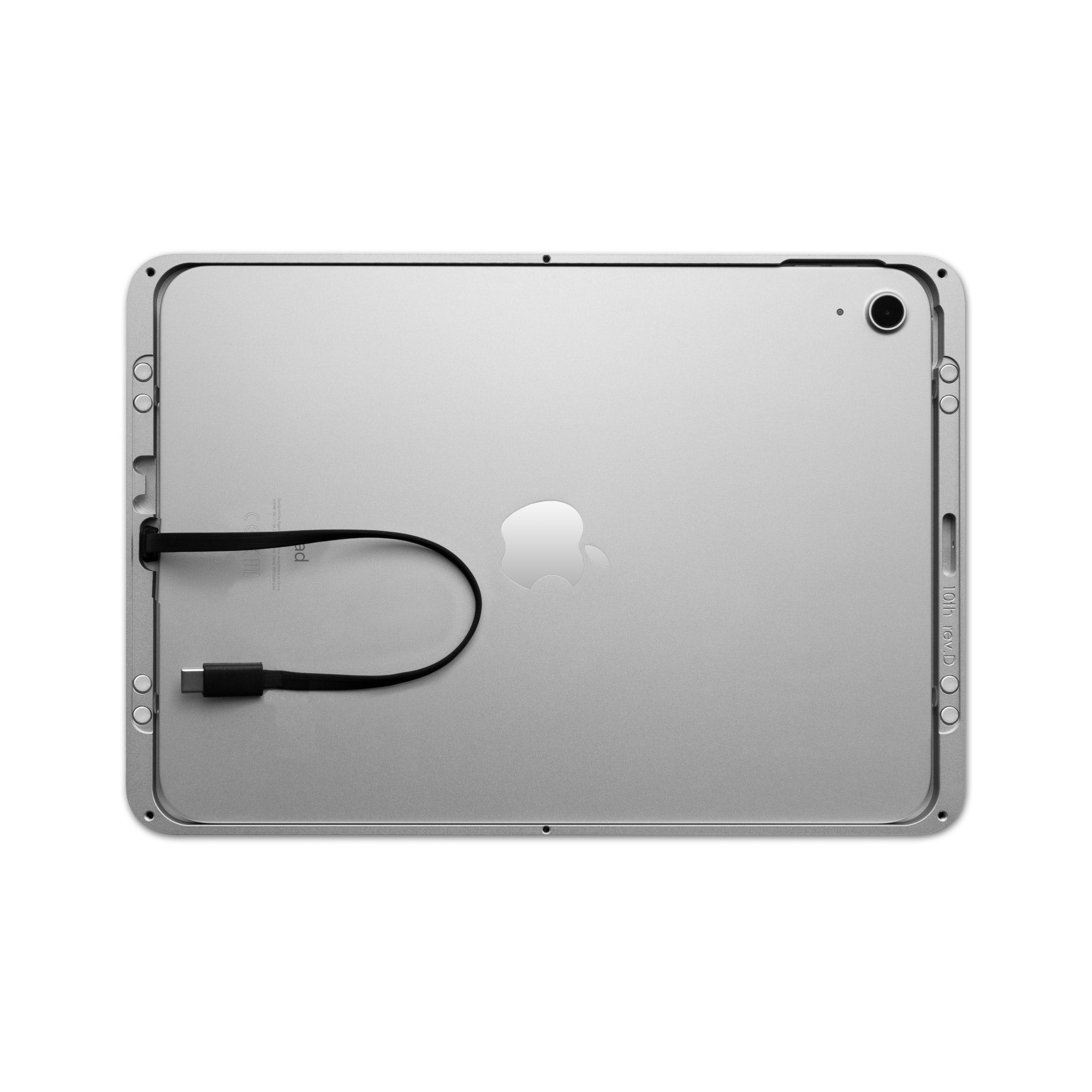 Dame Wall 2.0 premium wall mount for iPad 11th gen. silver anodized