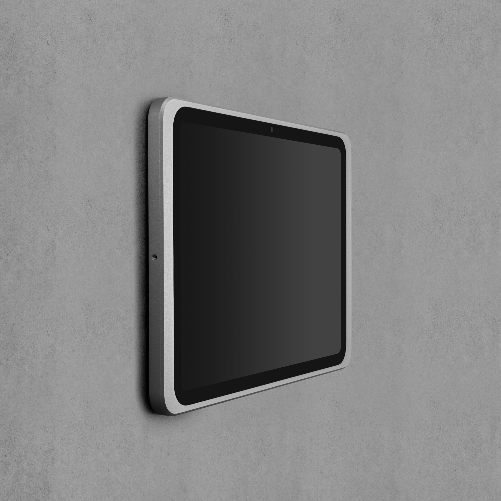 Dame Wall 2.0 premium wall mount for iPad 11th gen. silver anodized