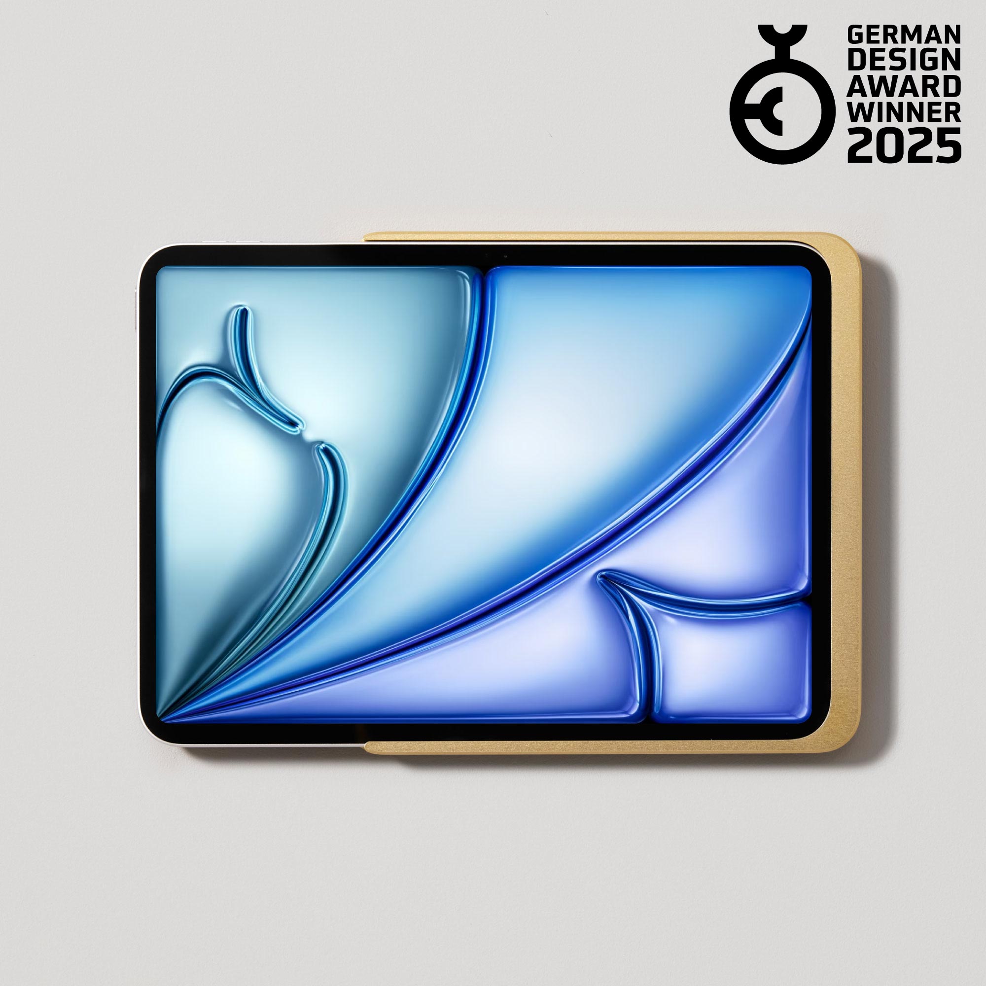 Dame Wall Home 2.0 for iPad Air 11" M2 gold anodised aluminium