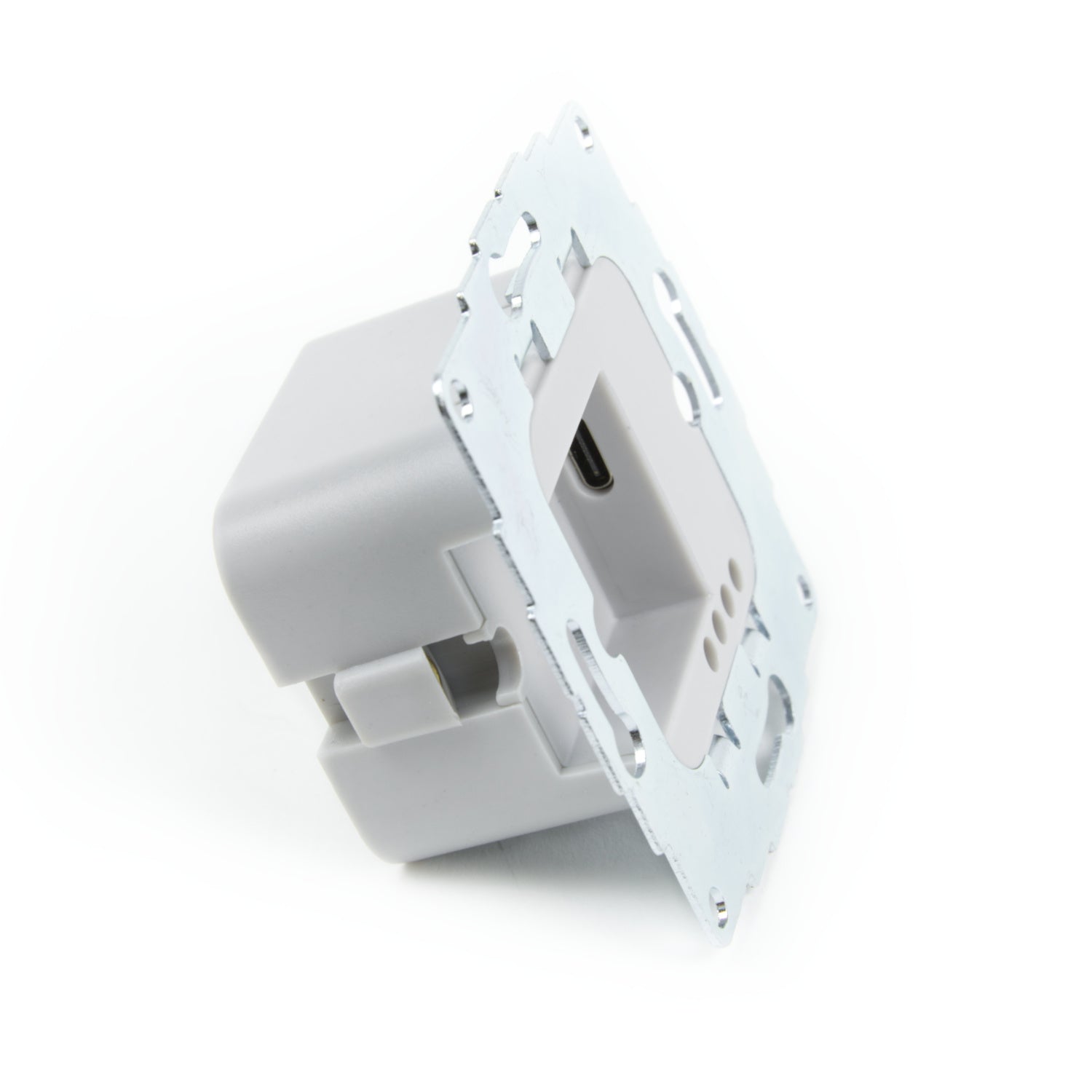 Displine 20W charging power with USB-C compatible with 40mm deep flush-mounted boxes