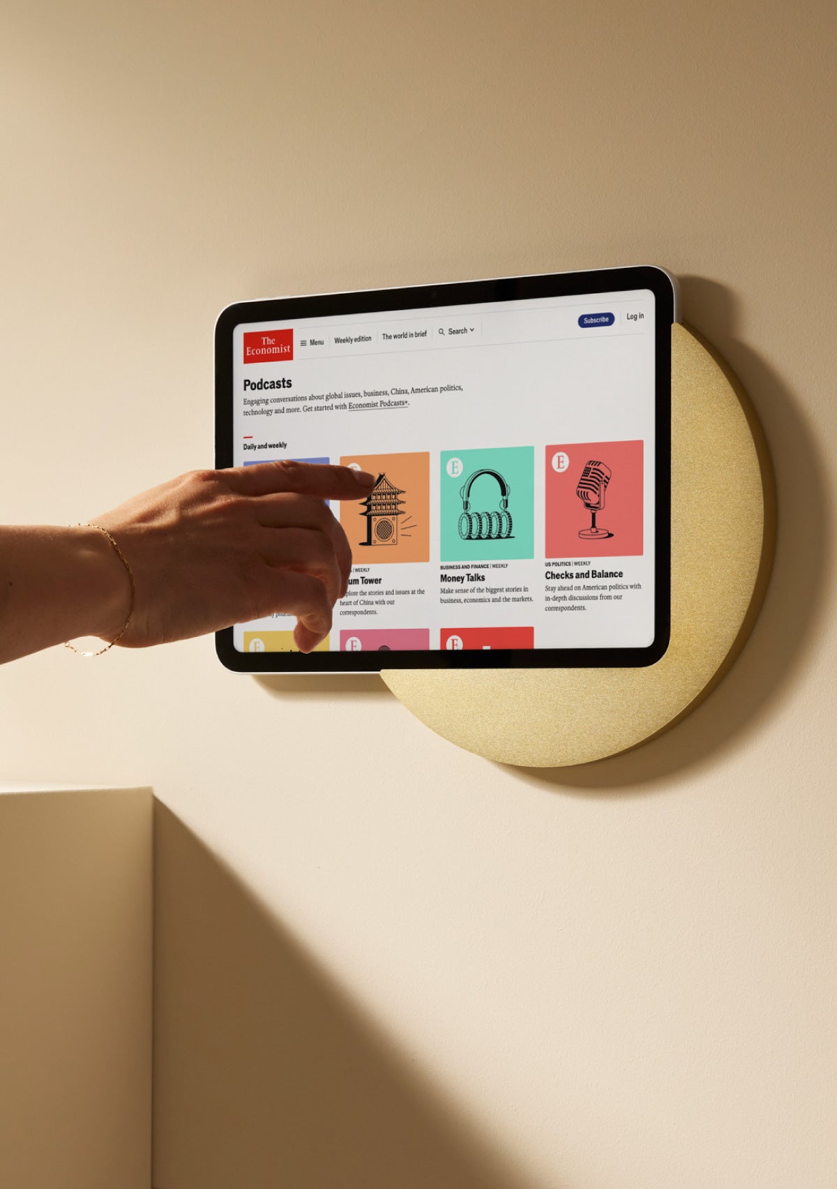 Sunset - wall mount for iPad