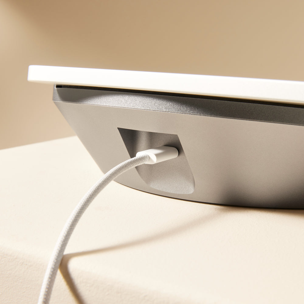 Sunset Desk Console for iPad permanent charging - USB-C port on the back
