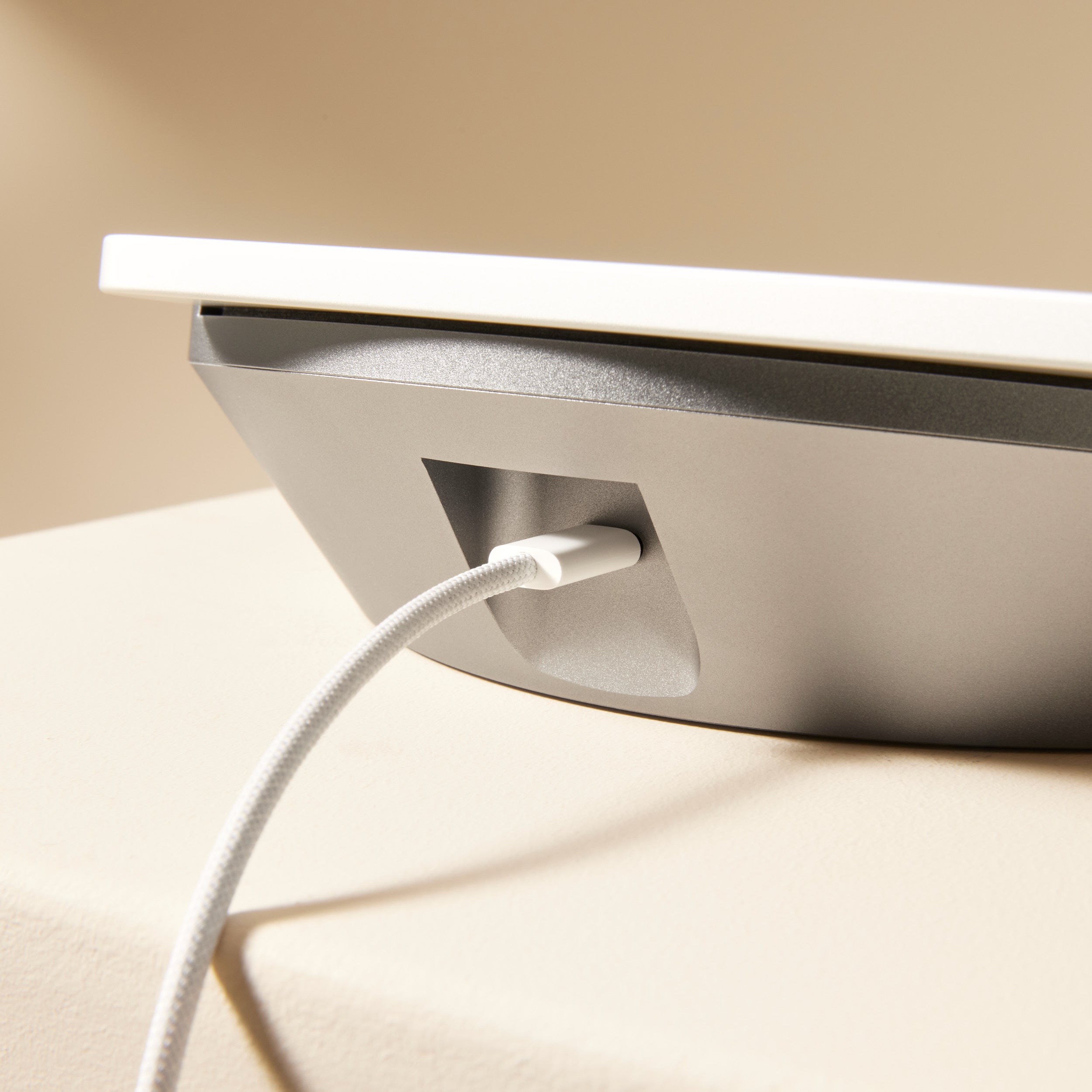 Sunset Desk Console for iPad permanent charging - USB-C port on the back
