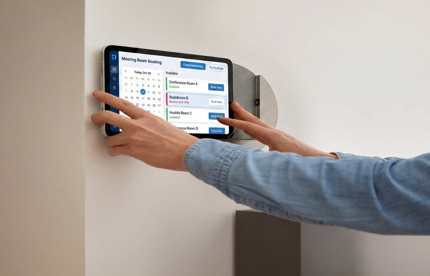 Digitale Türschilder für Besprechungsräume: Die professionelle Hardwarelösung