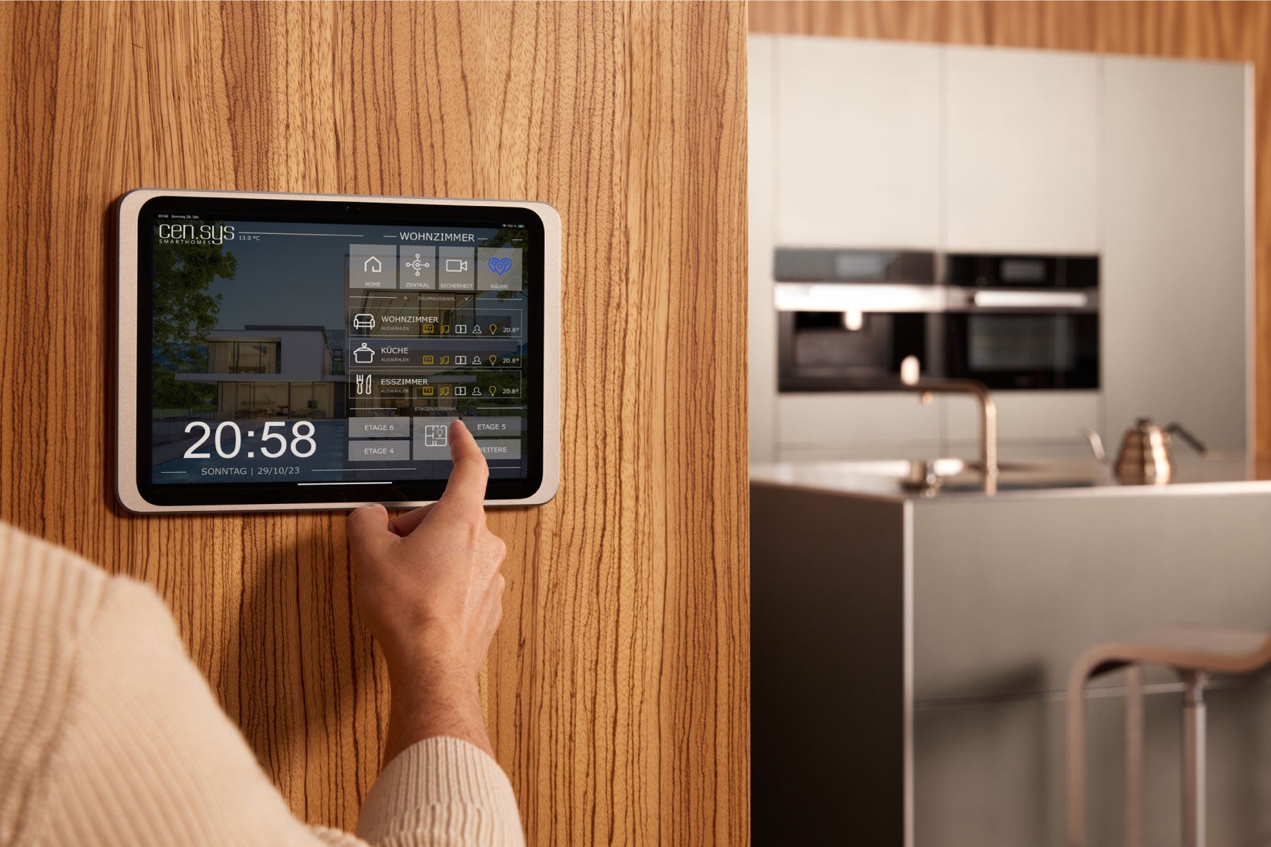 Smart-Home-Zentrale Tablet