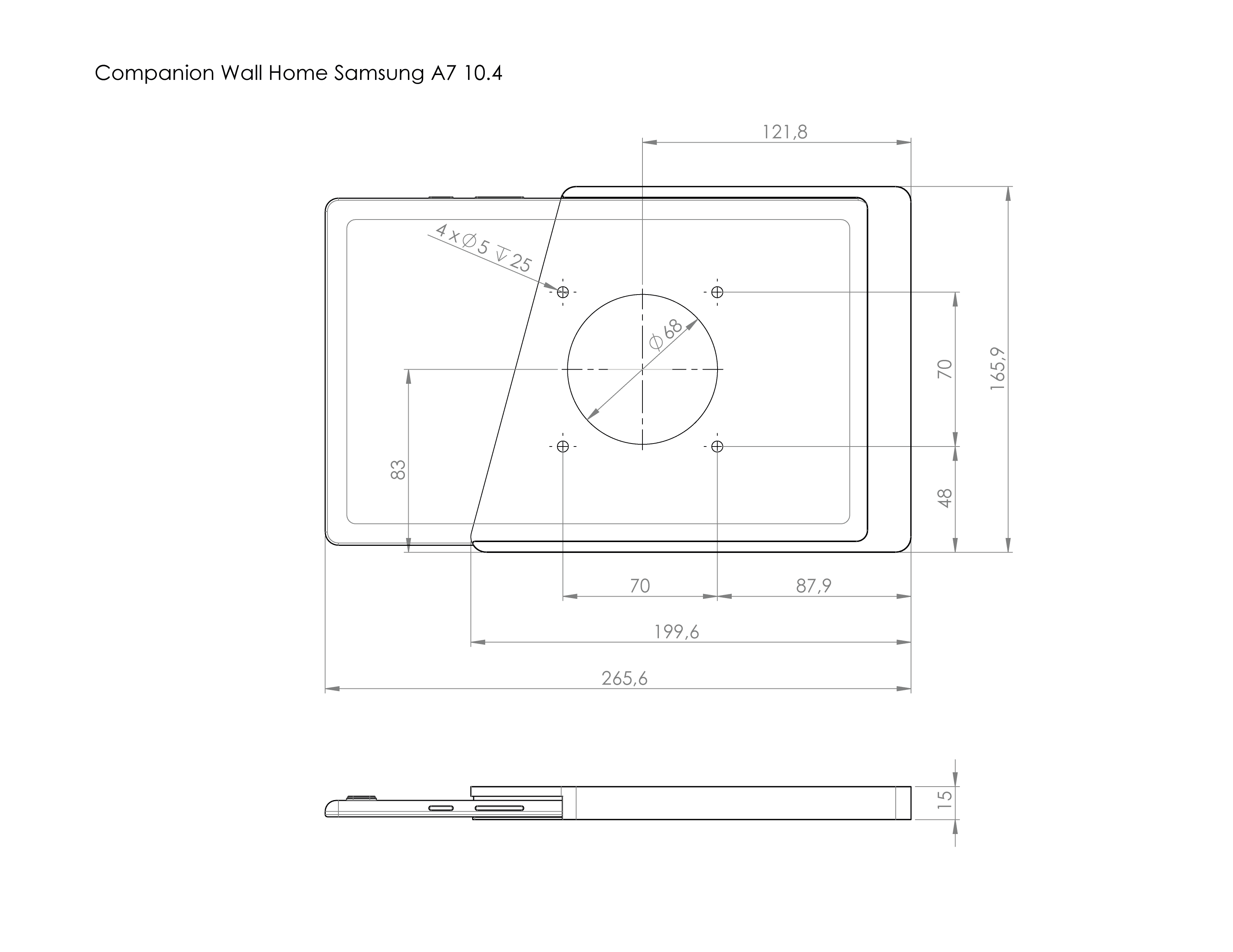 Companion Wall Home for Samsung Tab