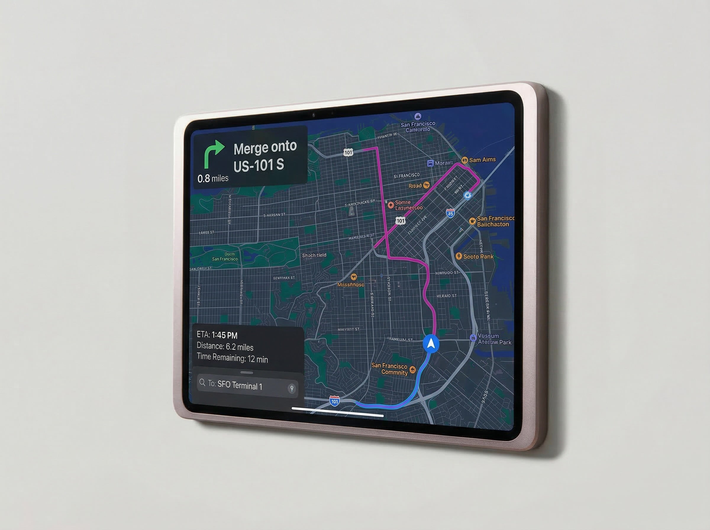 Displine tablet wall mount as a Navigation Stations